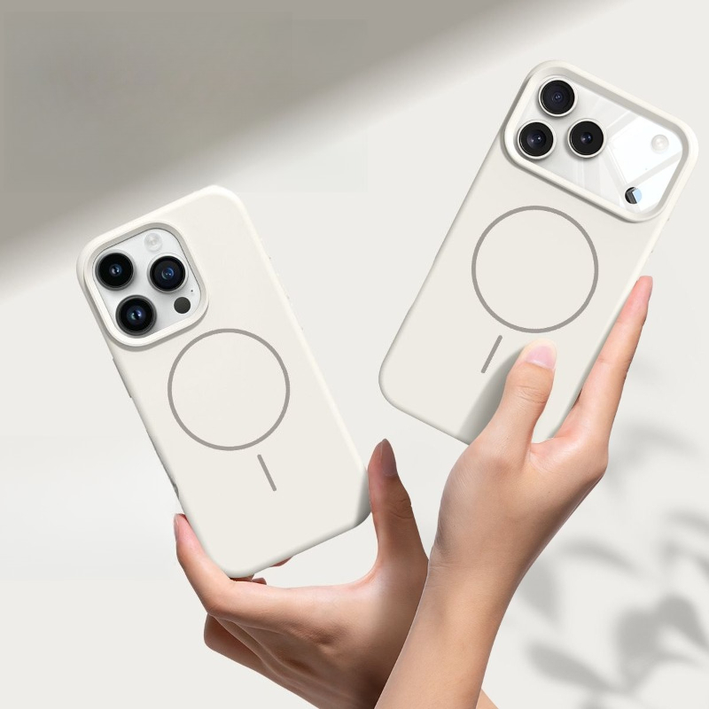 Liquid Silicone Magnetic Phone Case - เคสโทรศัพท์ซิลิโคนของแท้แบบแม่เหล็ก 18 ProMax สำหรับ iPhone 17