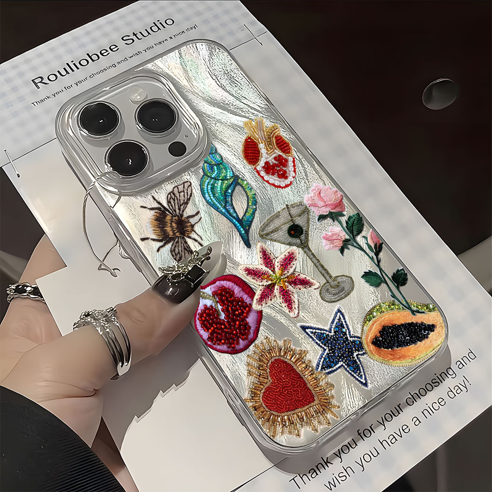 Vintage Floral Pattern Soft Case - เคสโทรศัพท์ลายดอกไม้สไตล์วินเทจ สำหรับ iPhone 11 12 13