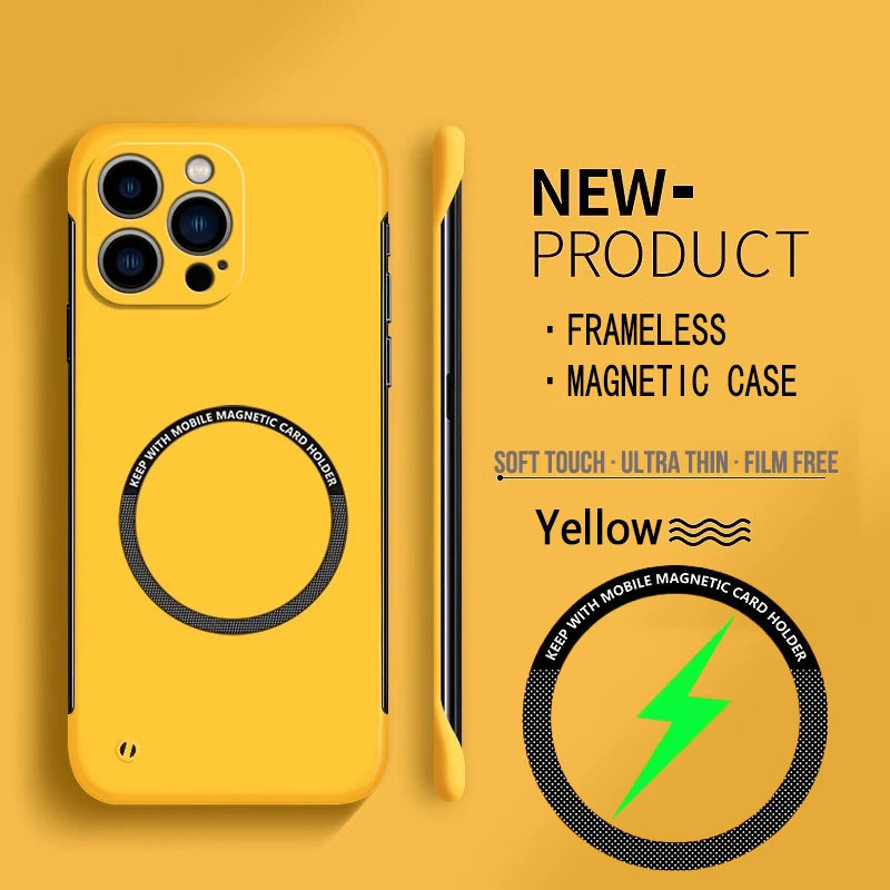 สําหรับMagsafeแม่เหล็กFrameles - Ultra Thin Frameless Phone Cover บทวิจารณ์และราคา