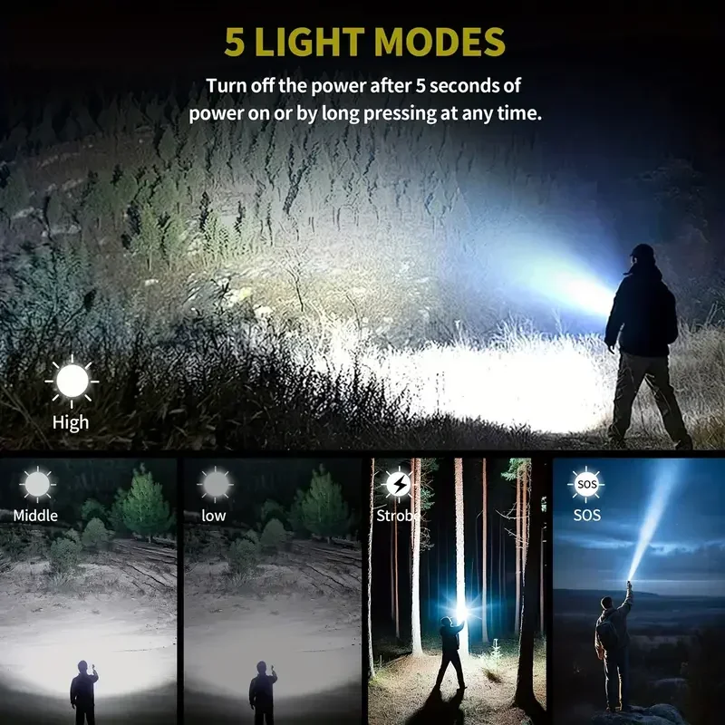 ไฟฉายซูมได้สว่างสดใสพร้อมเลนส์ - Power Banks บทวิจารณ์และราคา