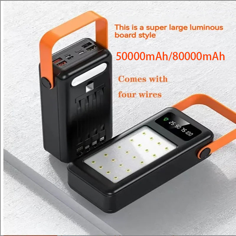 แบตเตอรี่สำรองพกพา 50000mAh 80 - Power Banks บทวิจารณ์และราคา