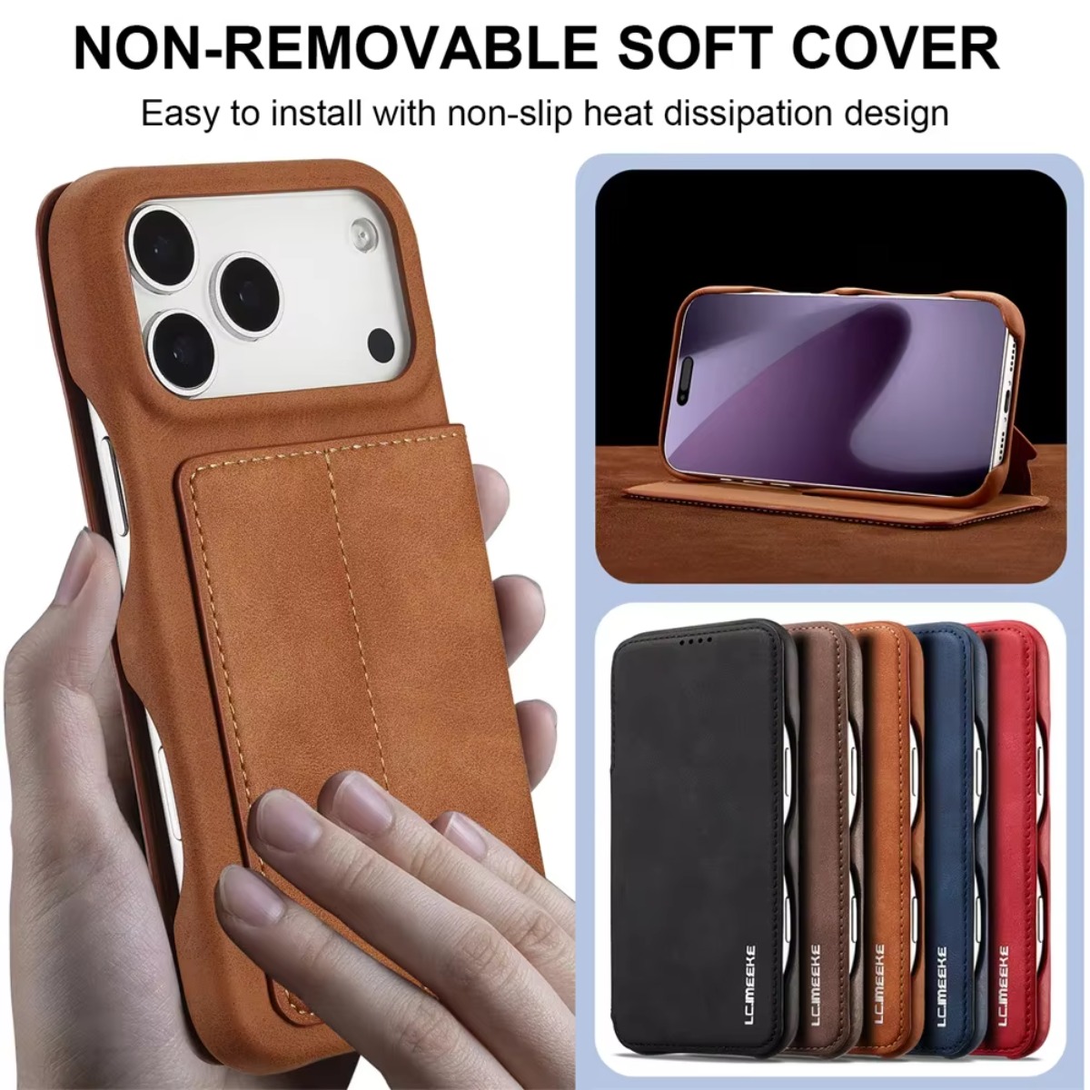 เคสโทรศัพท์แบบกระเป๋าหนังพับแม - Leather Wallet Card Holder Phone Cover บทวิจารณ์และราคา