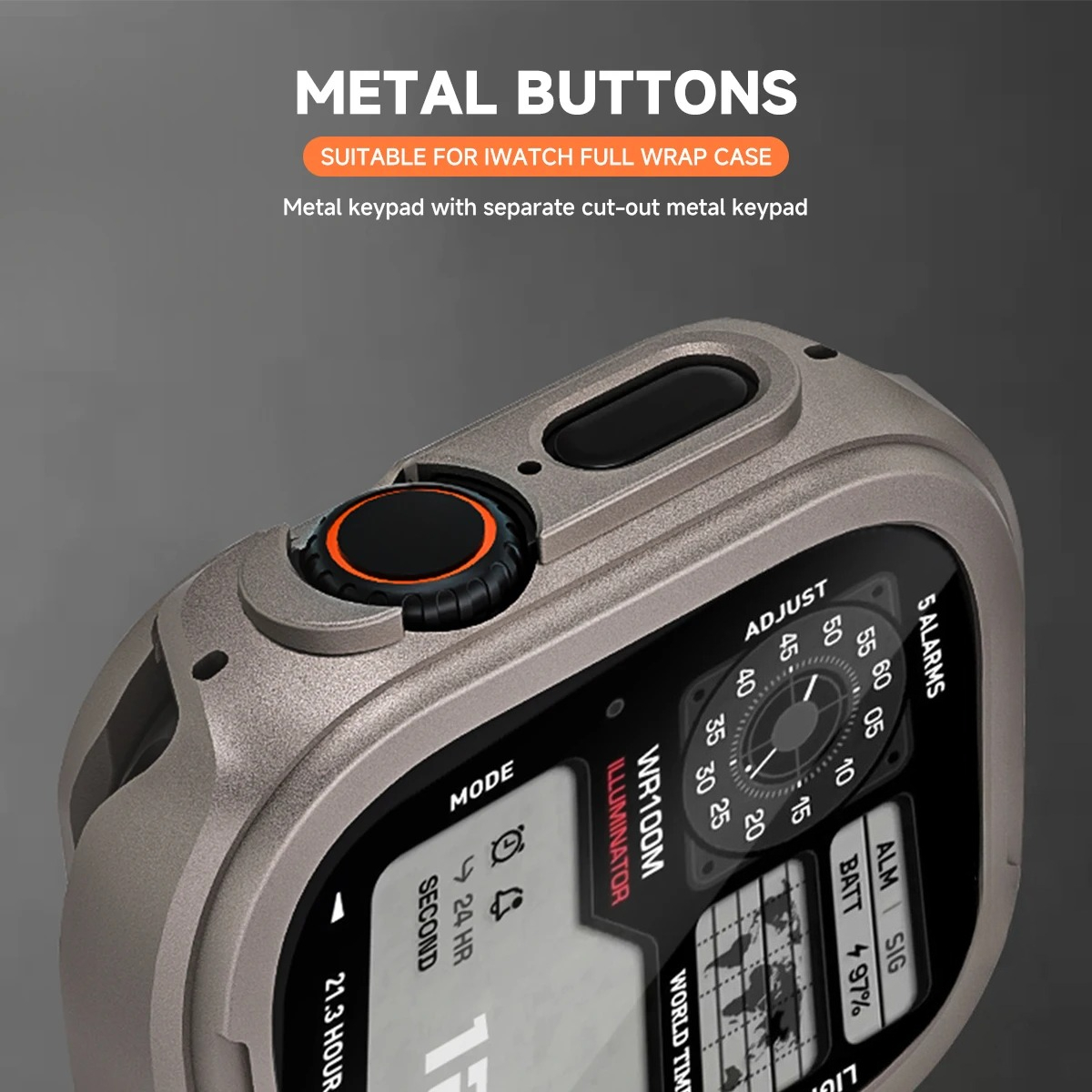 เคสโลหะสำหรับ Apple Watch 49 ม - Metal Bumper Aluminum Frame Case บทวิจารณ์และราคา