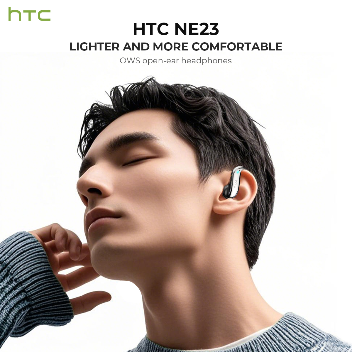 หูฟังบลูทูธแบบเปิดหู HTC เล่นไ - Earphones บทวิจารณ์และราคา